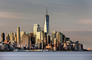 New Jersey Prints: Manhattan skyline and One World Trade Center