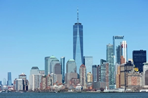 Manhattan and the One World Trade Centre, New York City, New York, USA