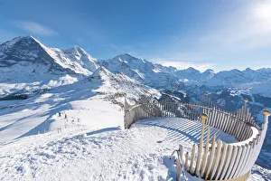 Ski Resorts Prints: Mannlichen, Berner Oberland, canton of Bern, Switzerland
