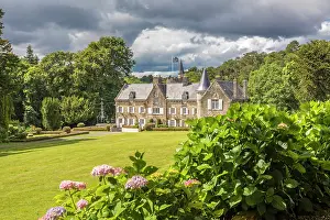 Manor House Prints: Manoir de Kertalg, Moelan-sur-Mer, Finistere, Brittany, France