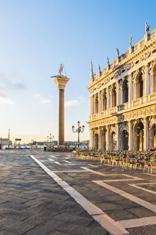 St Marks Square Gallery: Marciana library palace, Piazzetta San Marco, St Marks Square, Venice, Veneto, Italy