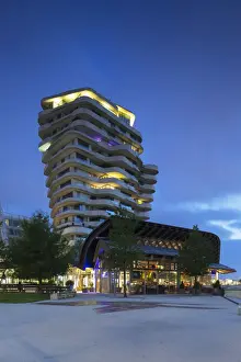 Ian Tower Prints: Marco Polo Residential Tower on Marco Polo Terrace in HafenCity, Hamburg, Germany