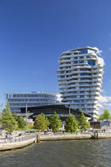 Images Dated 11th October 2016: Marco Polo Residential Tower and Unilever building on Marco Polo Terrace in HafenCity