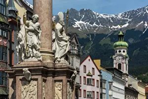 Maria-Theresien-Strasse or Maria Theresa Street, Innsbruck, Tyrol, Austria Maria-Theresien-Strasse or Maria Theresa Street, Innsbruck, Tyrol, Austria