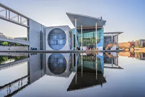 Marie-Elisabeth-Luders-House at dawn, Berlin, Germany
