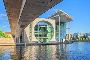 Spree Prints: Marie-Elisabeth-Luders House in the evening light, Berlin, Germany