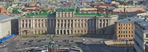 Images Dated 24th March 2016: Mariinsky Palace, View from the Colonnade of St. Isaacs Cathedral, Saint Petersburg