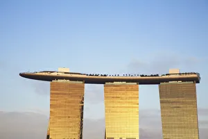 Images Dated 19th September 2011: Marina Bay Sands Hotel and Skypark, Singapore