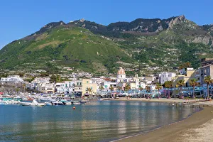 Promenades Prints: Marina de Forio, Forio Harbour and Beach, Forio, Ischia, Campania, Italy