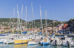 The Mediterranean Prints: Marina harbour, Lerici, La Spezia district, Liguria, Italy
