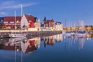 Normandy Prints: Marina of Trouville-sur-Mer, Calvados, Normandy, France