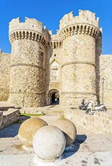 Marine Gate, Rhodes Medieval City, UNESCO, Rhodes, Dodecanese Islands, Greece