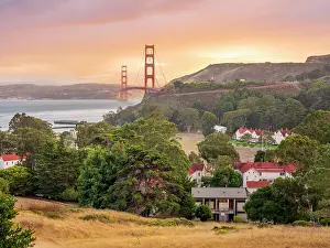 Bay Area Prints: Marine Headlands, Golden Gate Bridge, San Francisco, California, USA