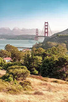 Bay Area Prints: Marine Headlands, Golden Gate Bridge, San Francisco, California, USA