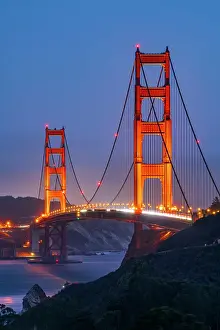 San Francisco Prints: Marine Headlands, Golden Gate Bridge, San Francisco, California, USA