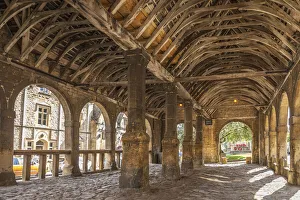 Chipping Campden Prints: Market Hall in Chipping Campden, Cotswolds, Gloucestershire, England