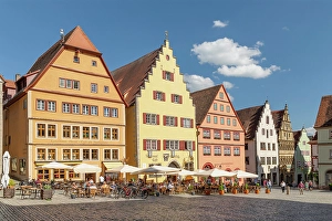 Market Square Prints: Market place of Rothenburg ob der Tauber