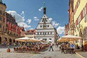 Market Square Prints: Market place of Rothenburg ob der Tauber