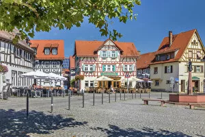 Images Dated 4th October 2021: Market square of Oberursel, Taunus, Hesse, Germany