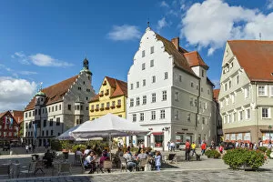 Images Dated 4th September 2017: Marktplatz, Nordlingen, Bavaria, Germany