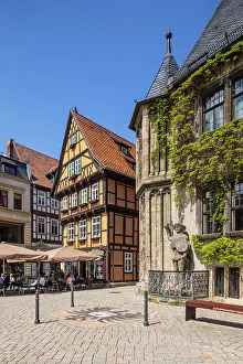 Marktplatz Prints: Marktplatz, Quedlinburg, Harz Region, Saxony-Anhalt, Germany