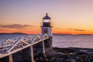 Port Clyde Prints: Marshall Point Lighthouse, Port Clyde, Maine, New England, USA