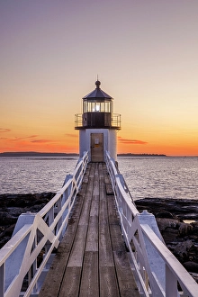 Port Clyde Prints: Marshall Point Lighthouse, Port Clyde, Maine, New England, USA