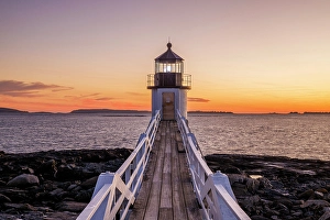 Port Clyde Prints: Marshall Point Lighthouse, Port Clyde, Maine, New England, USA
