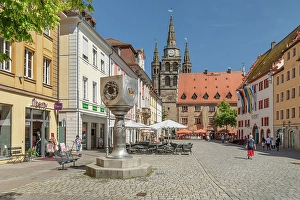 Franken Prints: Martin Luther Square and St.Gumbertus church
