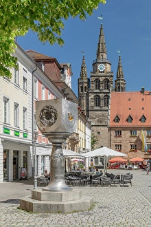 Franken Prints: Martin Luther Square and St.Gumbertus church