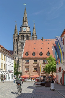 Franken Prints: Martin Luther Square and St.Gumbertus church
