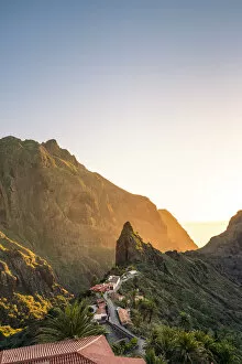 Images Dated 3rd March 2020: Masca village at sunset. Tenerife, Canary Islands, Spain
