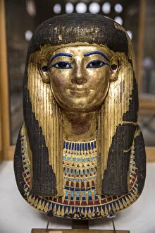 Images Dated 28th March 2017: Mask of Yuya (18th Dynasty), Egyptian Museum, Cairo, Egypt