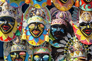 Masks Prints: Masks for sale at the Ati-Atihan festival