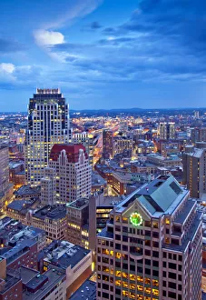 Office Buildings Prints: Massachusetts, Boston, Downtown, Office Buildings