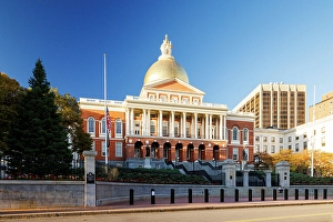Boston Prints: Massachusetts State House, Boston, Massachusetts, USA