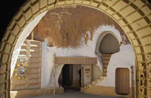 Berber Prints: Matmata, once a troglodyte pit-homes