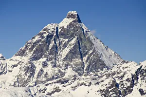 Matterhorn, south face, seen from Ayas Valley, Aosta Valley, Italian alps, Italy