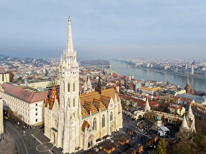 Hungarian Prints: Matthias church, Budapest, Hungary
