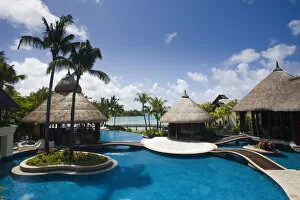 Images Dated 12th February 2009: Mauritius, Eastern Mauritius, Trou d Eau Douce, Le Touessrok Resort Hotel, pool