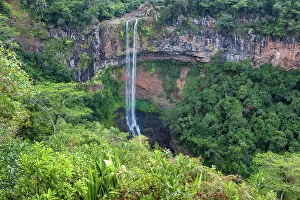 Mauritius Prints: Mauritius, Natual park, Chamarel Waterfall