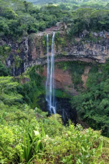 Mauritius Prints: Mauritius, Natual park, Chamarel Waterfall