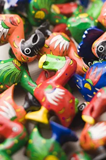 Images Dated 12th February 2009: Mauritius, Port Louis, miniature wooden Do Do bird
