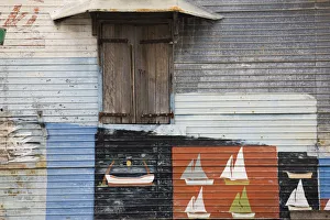Images Dated 12th February 2009: Mauritius, Southern Mauritius, Mahebourg, model boat shop