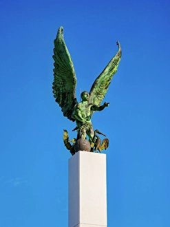 Figure Prints: The Mayan Angel monument at the Waterfront
