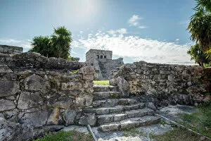 Mayan Gallery: Mayan temple ruins, Tulum, Yucatan peninsula, Mexico
