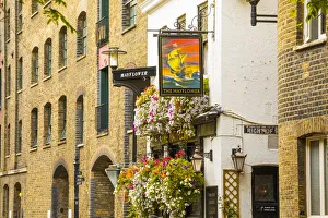 Rotherhithe Prints: The Mayflower pub, Rotherhithe, London, England, UK - the Pilgrim Fathers set sail