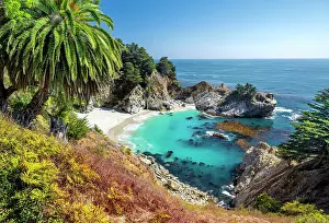 South Western Prints: Mc Way Falls, Julia Pfeiffer Burns National State Park Coast