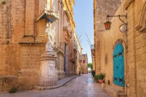 Street Scene Prints: Mdina (old capital of Malta), Malta