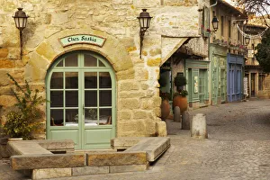 Alleyway Prints: Medieval Cobblestone Street, Carcassonne, France